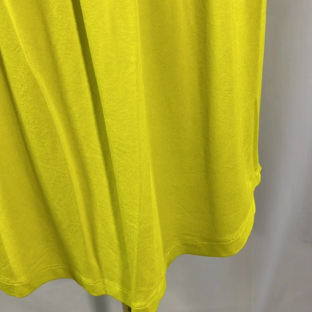 NWT Banana Republic Factory Chartreuse Sleeveless Smocked Waist Dress